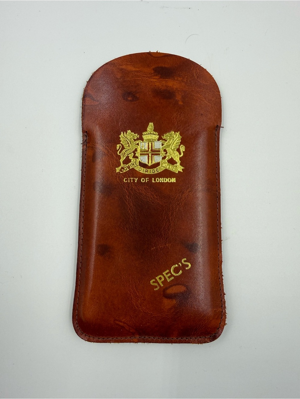 Vintage City of London Moroccan Leather "Specs" Eye Glasses Slip-In Case